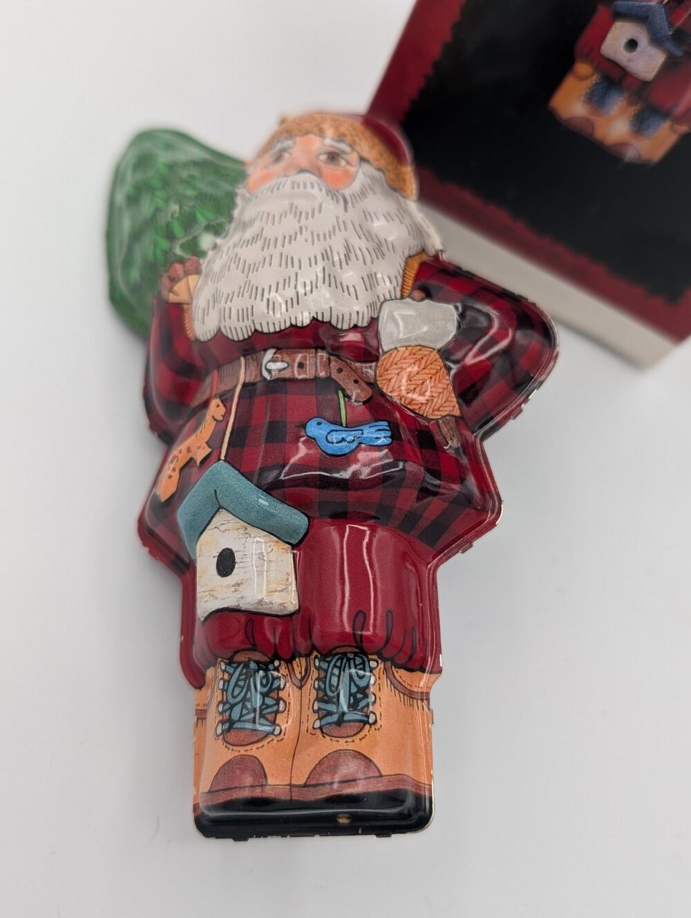 1996 WOODLAND SANTA Hallmark Keepsake Ornament Vintage MIB